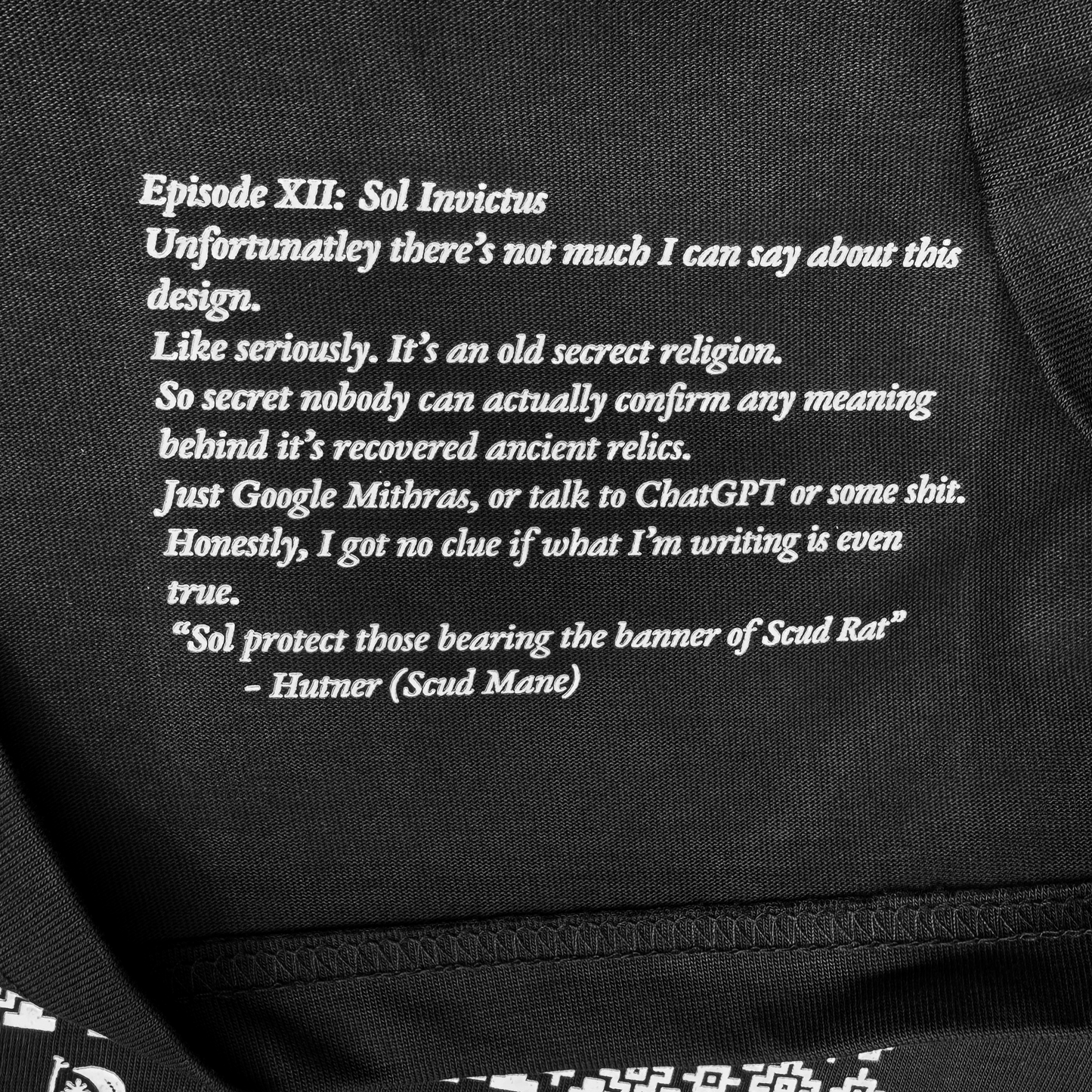 Episode 13 Tee: "Sol Invictus"